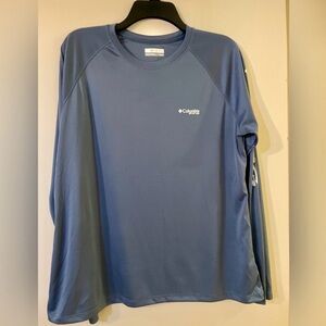 Columbia Blue PFG Women’s Long Sleeve Performance Shirt XL